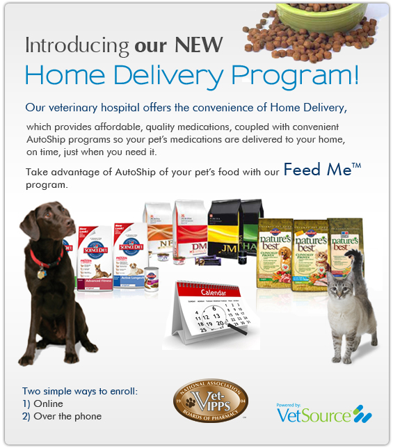 Ship your pets food to your door automatically!